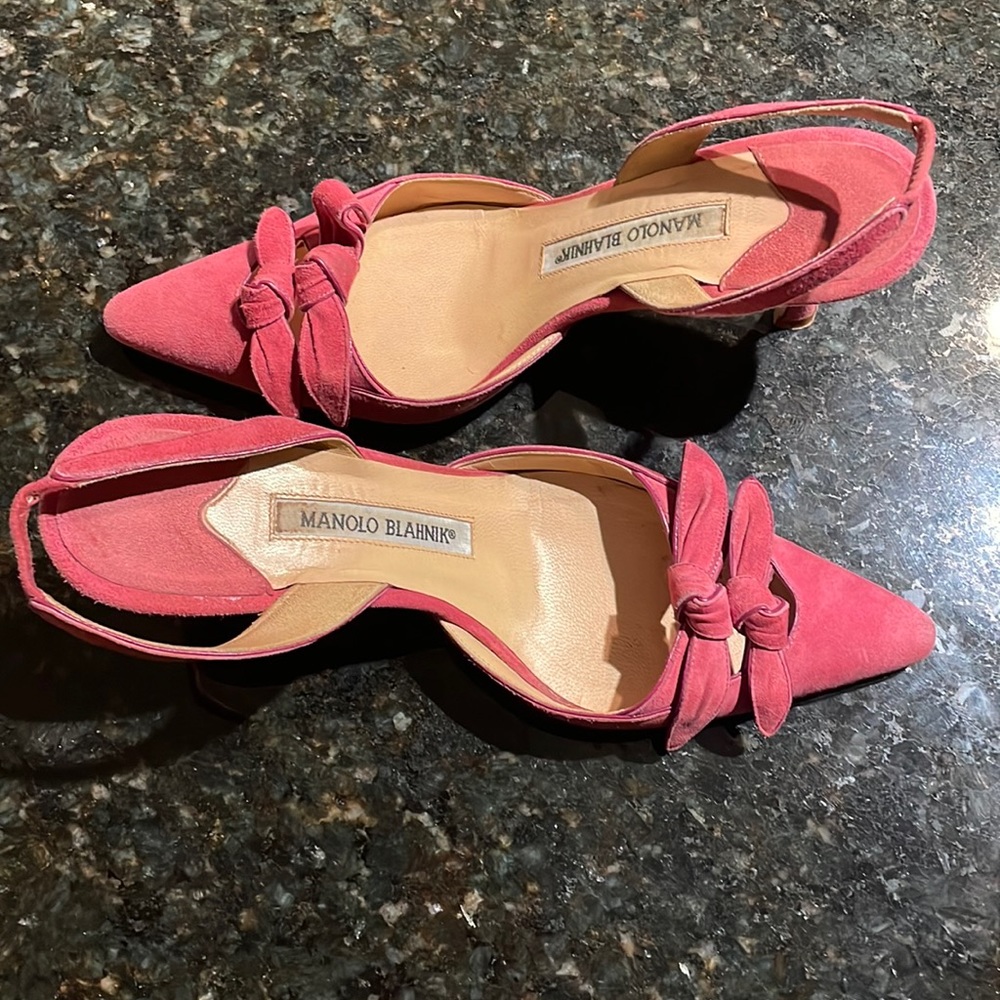Pink Manolo heels